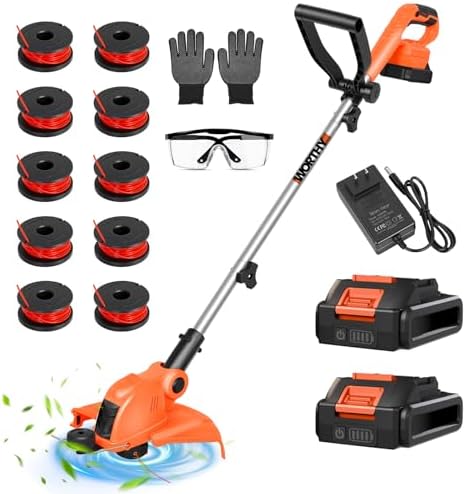 Electric Weed Wacker Eater Cordless Battery Powered String Trimmer Whacker