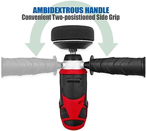 ACDelco ARS1214-K6 G12 Series 12V Cordless Car Buffer & Drill Driver Combo Kit, 3" Mini Polisher with 2 Variable Speeds, Li-ion Batteries and Accessory Set for Scratch Removing