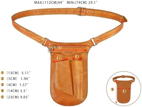 Leather Gardening Tool Belt Florists & Gardeners,4 in 1 Design Utility Bag
