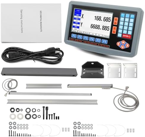 2-Axis Digital Display Linear Scale DRO Kit 300mm+1000mm