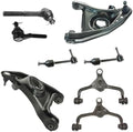 TRQ Front Steering & Suspension Kit Control Arm with Ball Joint Sway Bar
