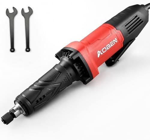AOBEN Power Die Grinder 28,000 RPM Max, Electric Straight Grinder Tool 1/4" Collet, Power Motor Heavy-Duty for Metal Grinding, Polishing, Welding Repair & Rust Removal, Ergonomic Grip