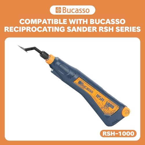 Sanderpaper for Reciprocating Sander RSH-1000, 180/240/400/800/1000 Grits Each 10pcs with Each 24 Pads