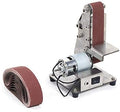 Grinder Electric Belt Sander, 100W Belt Sander Electric Sanding Polishing Grinding Machine 4500-9000RPM Adjustable Speed Wood Sanding Tool for DIY Woodworking, Knife Making (775 Spindle Motor)