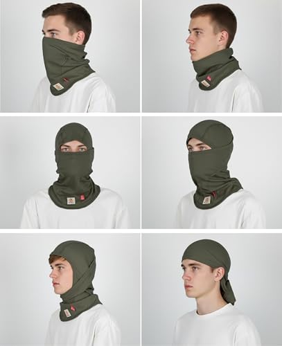 BOCOMAL FR Balaclava with Face Mask 7oz Midweight Arc Rated NFPA2112 CAT2