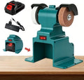 GLXX Mini Bench Grinder with 2 Wheels 250W Electric Multi Functional Bench Grinder 0-6000 RPM Heavy Duty Pure Copper Motor for Workshop Home Garage Metalworking Polishing Rust Removal (Blue)