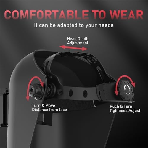 YESWELDER Lightweight, Durable Flip Front Welding Helmet, Sugar Scoop Pipeline Welding Hood Welding mask