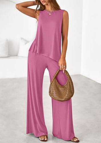 PRETTYGARDEN Women's Summer 2 Piece Matching Lounge Sets
