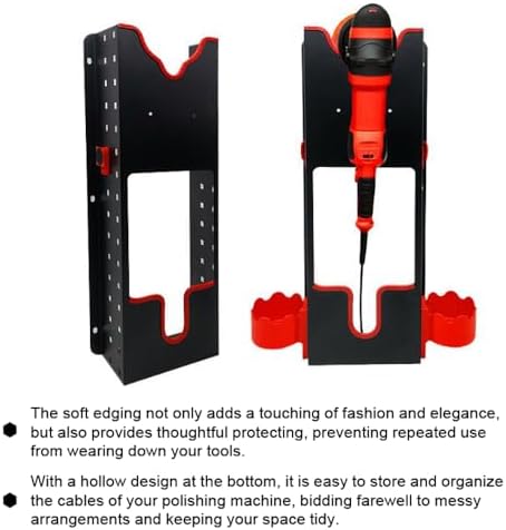 Shkalacar Polisher Holder Wall Mount, Multifunctional Polishing/Grinding Machine Wall Mount Storage Rack for Car Repairs Store & Garage Accessories
