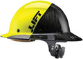 LIFT SAFETY Dax Carbon Fiber Full Brim Hard Hat | Safety/Construction Helmet w/ 6 Point Suspension for Comfort & Impact Protection