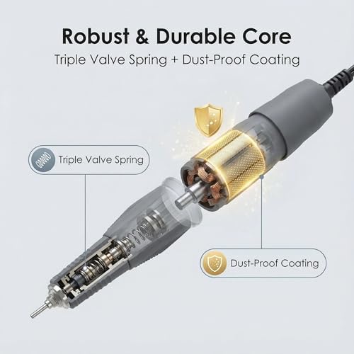 Upgraded Marathon-4 Micromotor For Woodcarving, Jewelry, Ceramics, H37L1 Handpiece - 35,000RPM Stepless Speed Control with Foot Pedal