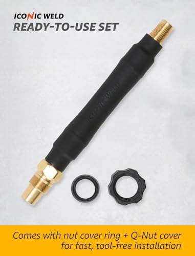 Mig Welding Gun Accessories Aluminium Flexible Neck QT3-FX Replacement for Bernard style Neck QT3