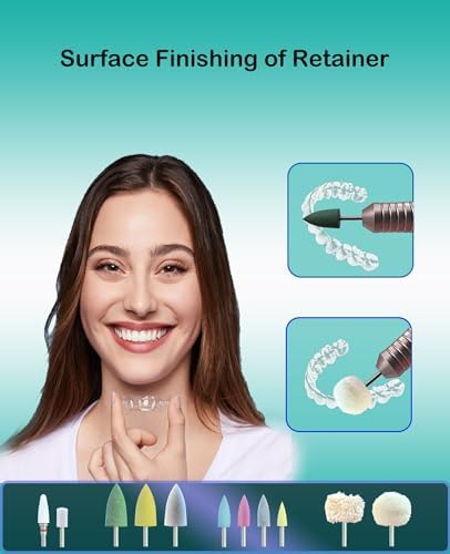 Cordless Polishing & Repair Tool Kit for Acrylic Resin False Teeth