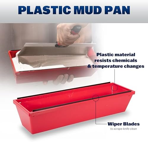 WAL-Board Tools Drywall Patch Repair Kit, Mud Pan, Knife, Aluminum Mesh