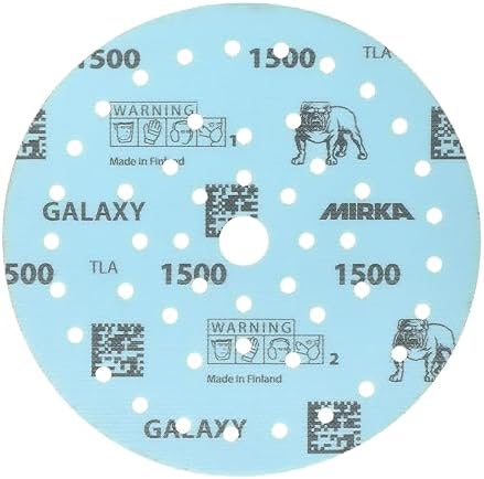 Mirka - Sanding Discs - Galaxy Multifit 6 inch 1500 grit 50 Pack