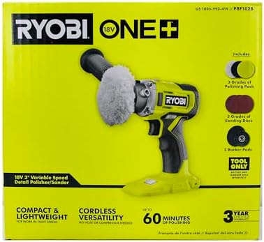 RYOBI 18V Cordless 3 in. Variable Speed Detail Polisher/Sander Kit