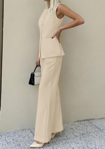PRETTYGARDEN Women's 2 Piece Sets Business Casual Outfits