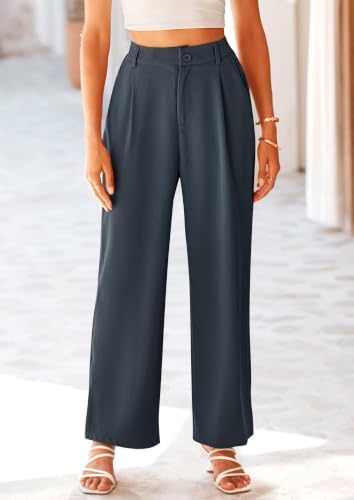 PRETTYGARDEN Women's Flowy Wide Leg Dress Pants