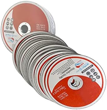 WFLNHB 50 Pack 6 Inch Cut Off Wheels for Metal and Stainless Steel Cutting Discs for Angle Grinders 6 x .045 x 7/8 Inch