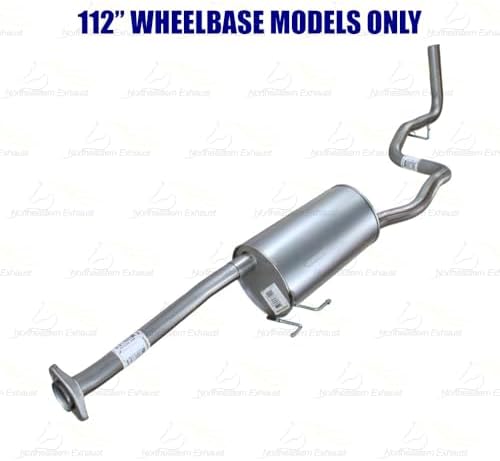 Northeastern Exhaust | Stainless Steel Intermediate Pipe, Muffler, & Tail Pipe Exhaust System Kit Compatible for Ford Ranger 2004-2011 4.0L | 112" WB | Free Gasket, Clamps & Spring Bolt Kit Included