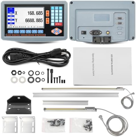 2-Axis Digital Display Linear Scale DRO Kit 300mm+1000mm