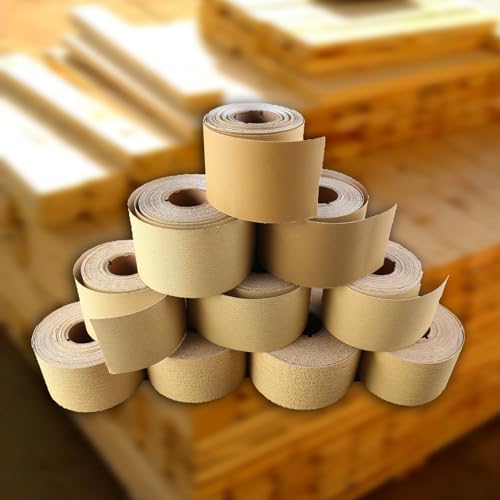 SPEEDWOX 220 Grit Sandpaper Roll Self Adhesive, 2-3/4"x10YD PSA for Wood