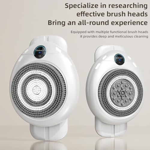 Smart Wall Mounted Electric Body Scrubber Back Spin Brush 7'