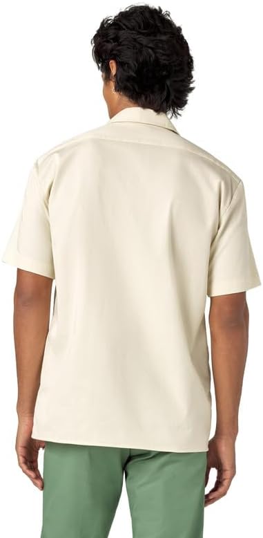 Dickies Men’s Short Sleeve Work Shirt – Durable Twill Button Down Shirts for Men, Lightweight Uniform for Daily Wear