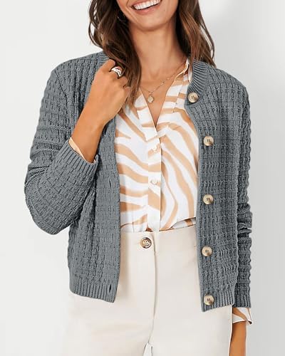 PRETTYGARDEN Women's Fall Lightweight Cardigan Sweaters