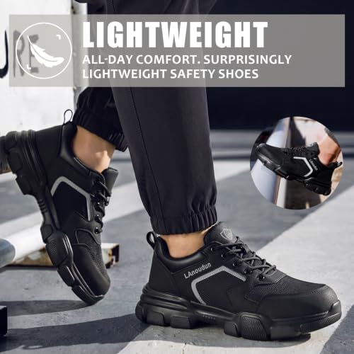 Steel Toe Shoes for Men Puncture Resistant Mens Safety Work Shoes