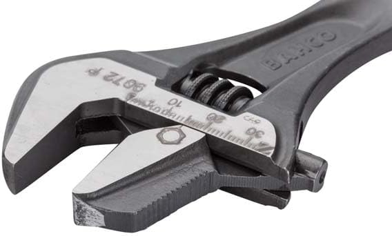 Bahco BAH9073RPUS 12" SAE Ergo Combination Industrial Black Finish Adjustable/Pipe Wrench, Reversible Jaw for Dual Functionality, Aggressive Angled Teeth, Thermoplastic Handle, and Slim Tapered Jaws | Aggressive Angled Teeth, Slim Tapered Profile, Ther...