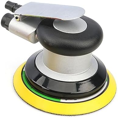 Sander Tool, 13500rpm Air Sander Detail Sander 1/4 Air Inlet & mesh hole for Wood Sanding Car Waxing Metal Sanding Paint Removal (5inch)