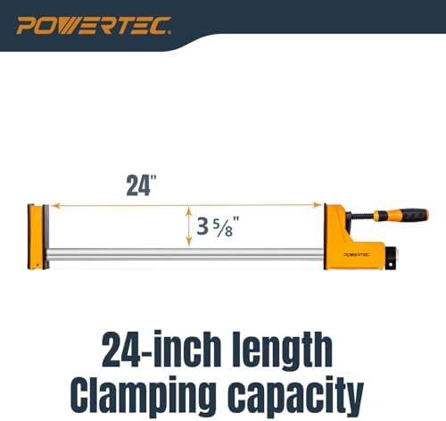 POWERTEC 71719 Parallel Clamp Kit (2 of 24" and 2 of 48"), 4PK