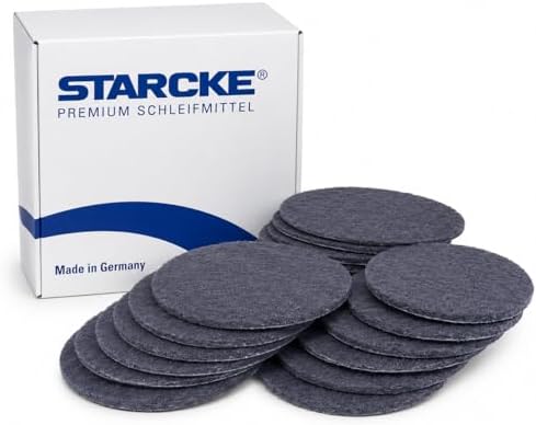 6 Inch Sanding Discs 600-800 Sandpaper 25Pack Ultra Fine Grey-Durable 6 Inch Non Woven Surface Conditioning Discs Dry Sanding Countertops Auto Body Repair Marine Paint Plastics Metal Fiberglass