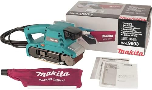 Makita 9903-R 8.8 Amp Variable Speed 3 in. x 21 in. Corded Belt Sander (Renewed)