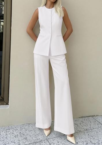 PRETTYGARDEN Women's 2 Piece Sets Business Casual Outfits
