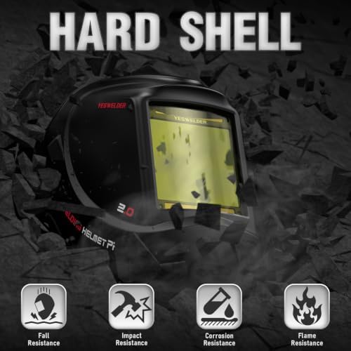 YESWELDER Auto Darkening Welding Helmet, Large View, LYG-M800H-LK
