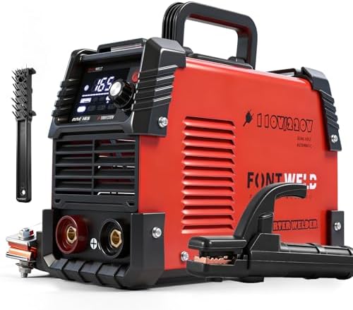 165A Stick Welder, Portable Welding Machine, IGBT Inverter ARC Weldr 110/220V Dual Voltage Hot Start ARC Force, Large LED Display MMA/Lift TIG Welder for 1/16" to 1-8" Rod