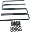 Square U-Bolts M14 x 1.5 Thread, Fits 2.5" Leaf Springs, Approx. 9.75" Inside Length W/Hardware