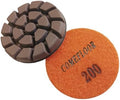 Concrete Floor Polishing Pucks Sharp Diamond Copper Bond Grinding Disc, Fit Ride-on Floor Grinder, Walk-Behind Grinder, 3 Inch Hook and Loop Long Using Life Polishing Pads, 200#