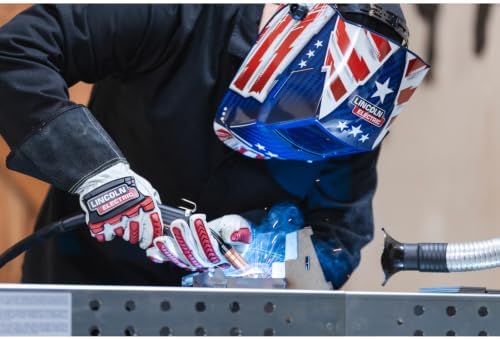 Lincoln Electric Weld-Pak 90i MIG MIG/Flux-Cored Wire Feeder Welder and Patriot Auto Darkening, Variable Shade Welding Helmet Combo Pack, K5387-10