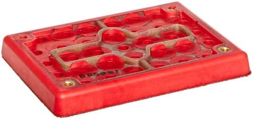 3M Hookit Clean Sanding Pad, 20435, 3 in x 4 in x 1/2 in Red Foam