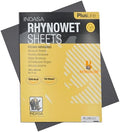 Indasa 50 PCS 9x11” Wet & Dry Sandpaper Sheets, 320 GRIT, Rhynowet Clog-Resistant Abrasive for Wood, Metal, Auto, Paint & Clear Coat Finishing, Sand Paper Aluminum Oxide, Plusline