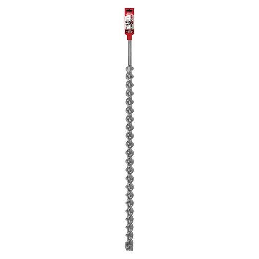 Diablo Rebar Demon SDS-Max 4-Cutter Carbide-Tipped Hammer Drill Bit - 1-1/2" Diameter, 36" Length, 31" Working Length - DMAMX1380