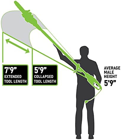 Earthwise CVPS43010 7-Amp 10" 2-in-1 Convertible Pole Saw