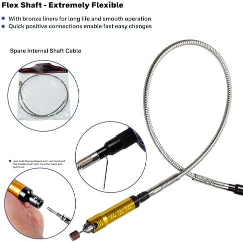 560W Flexible Shaft Grinder Electric Rotary Tool 500-25000RPM