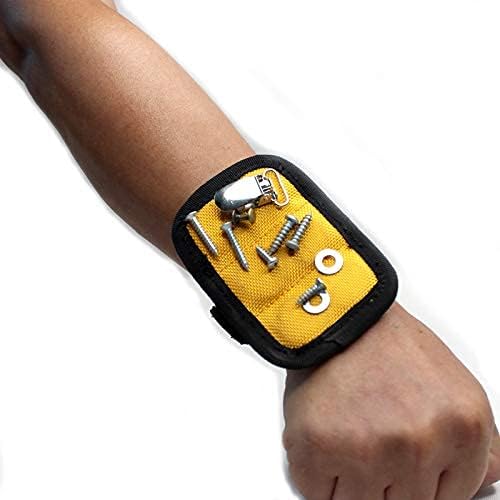 MELOTOUGH Magnetic Tool Belt Suspenders with Magnetic WristBand for Work Belt Padded Suspenders Constrcution