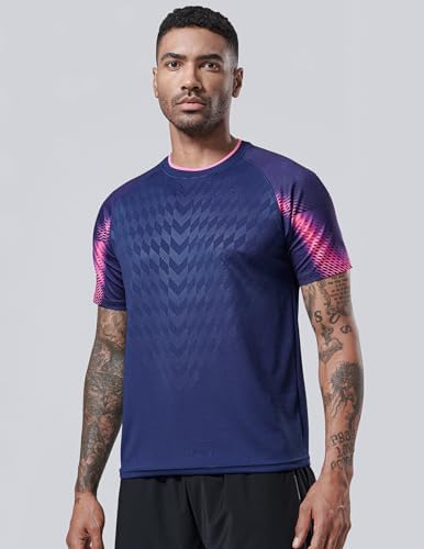 Liberty Imports 5 Pack Men's Active Quick Dry Crew Neck T Shirts