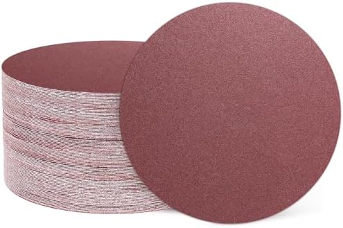 HARFINGTON 50 Pcs 2 Inch Sanding Discs 120 Grit Red Aluminum Oxide