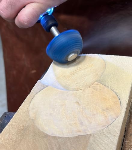 Kutzall Extreme Contour Wheels 2-1⁄2" (63.5mm) Dia. 3⁄8" (9.5mm) Bore, Coarse - Tungsten Carbide Coating. Wood Carving Die Grinder Tool for use with Ingersoll, DeWalt, Bosch Tools CW212X90